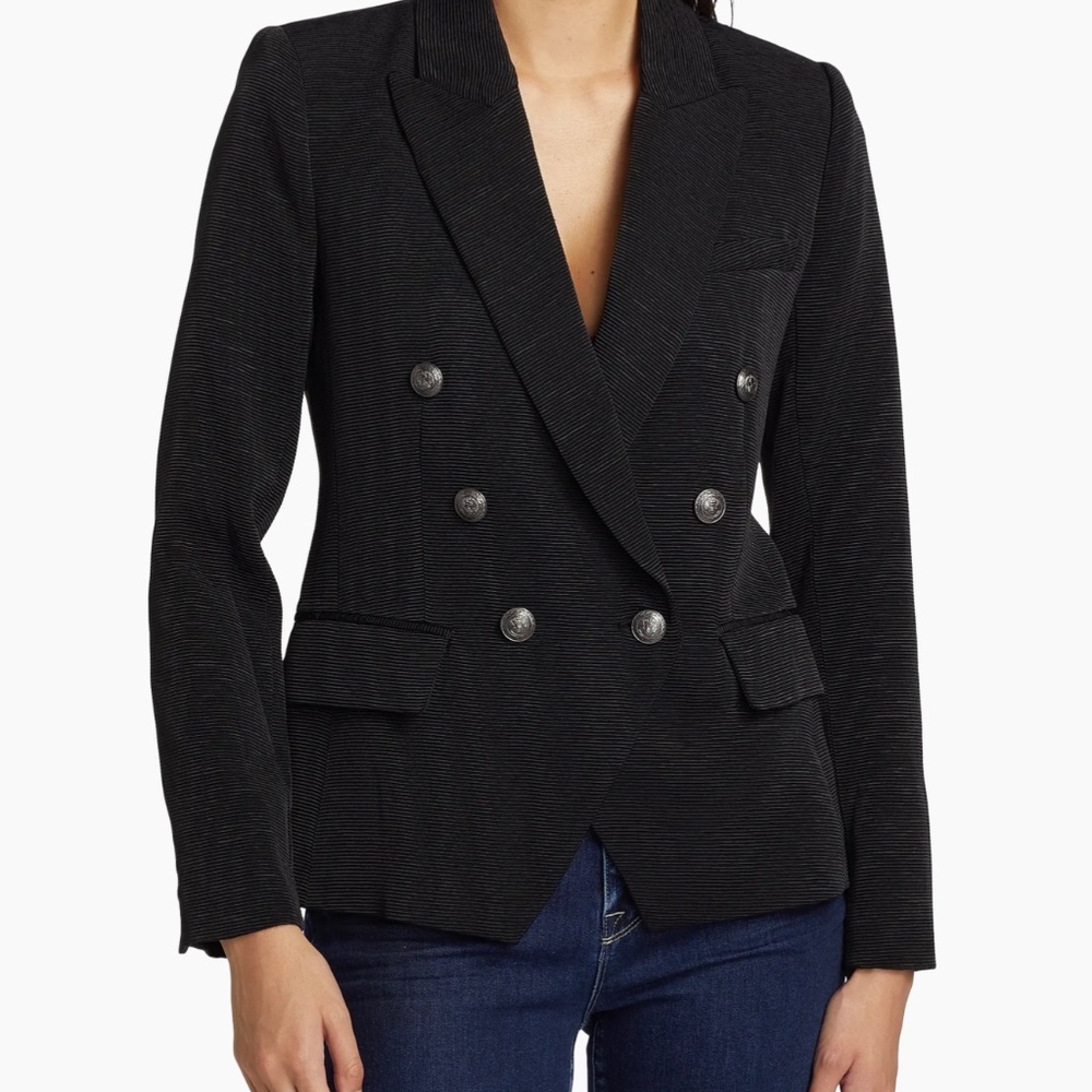 L'AGENCE  Kenzie Double-Breasted Blazer